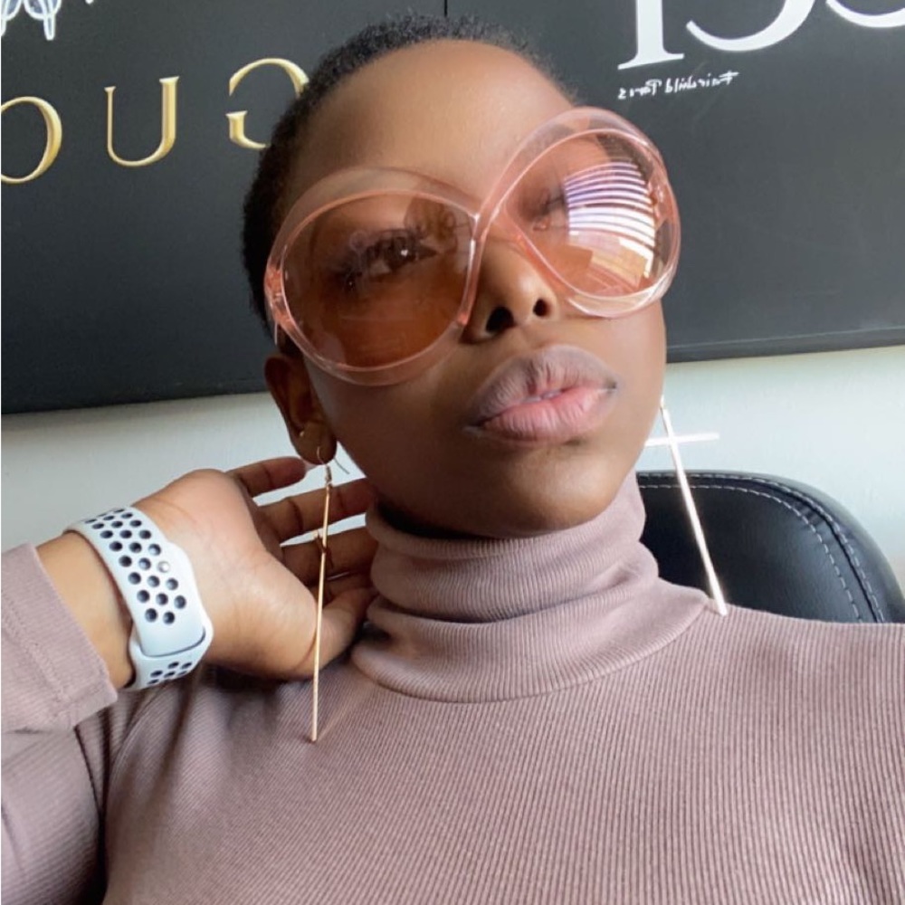 New  - Tom Ford Oversized Carine-02 Tf902 Pink Sunglasses